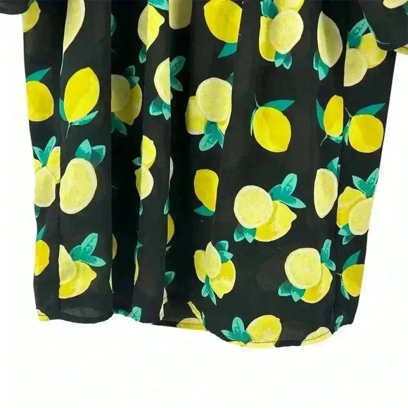 Cynthia Rowley Women's Lemon Print Blouse Size S Multicolor Floral - Picture 5 of 10